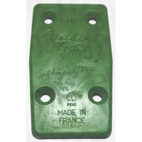 PLAQUETTE MAINTIEN POUBELLE VERT